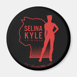 Selina Kyle Catwomanアウトラインロゴ マグネット