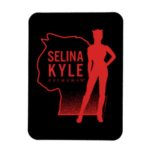 Selina Kyle Catwomanアウトラインロゴ マグネット