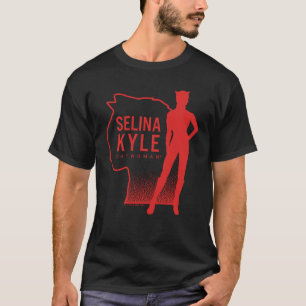 Selina Kyle Catwomanアウトラインロゴ Tシャツ