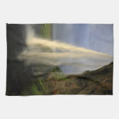 Seljalandsfossの滝、アイスランド キッチンタオル (横)