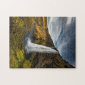 Seljalandsfossの美しい景色の眺め ジグソーパズル (横)