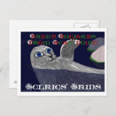 Selkiesの皮の休日の郵便はがき シーズンポストカード (正面/裏面)