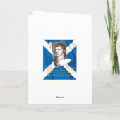 Selkirk Grace Burns Night Quote And Saltire シーズンカード (裏面)
