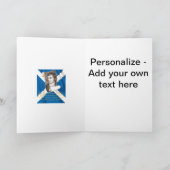 Selkirk Grace Burns Night Quote And Saltire シーズンカード (内部)