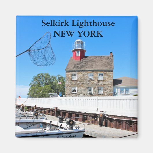 Selkirk Light house, New York Magnet マグネット (正面)