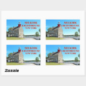 Selkirk Light house, New York Stickers 長方形シール (シート)