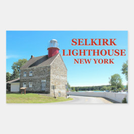 Selkirk Light house, New York Stickers 長方形シール