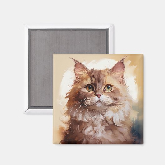 Selkirk Rex Breed Of Cat マグネット (正面/裏面)