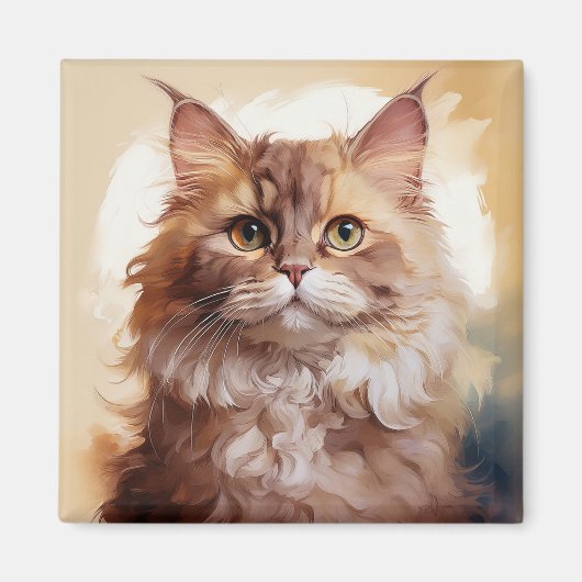 Selkirk Rex Breed Of Cat マグネット (正面)