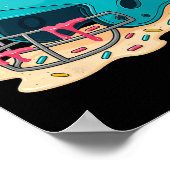 Sell Catcher Helmet With Face Mask Ice-cream Dripp ポスター (角)