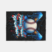 Sell Drip Brother Day Birthday Group Matching Fami フリースブランケット (正面(横))