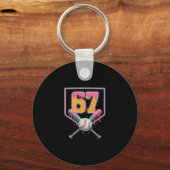 Sell Drip Number 67 Fun Six Seven 6 7 Meme Design  キーホルダー (正面)