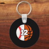 Sell Sketll Number 12 Jersey Funny 12th Birthday  キーホルダー (正面)