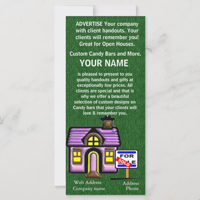 SELL TO Estateビジネス実在・パンフレット・ラック・カード (正面)
