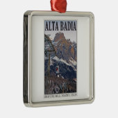 Sellaロンダ- Alta Badiaのゴンドラ メタルオーナメント (右)