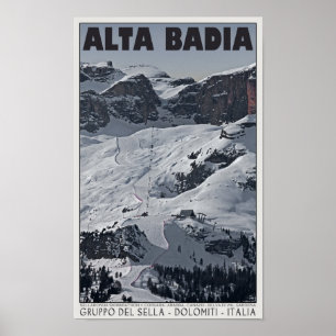 Sellaロンダ- Alta Badiaの操業20 ポスター