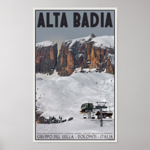 Sellaロンダ- Alta Badia ポスター