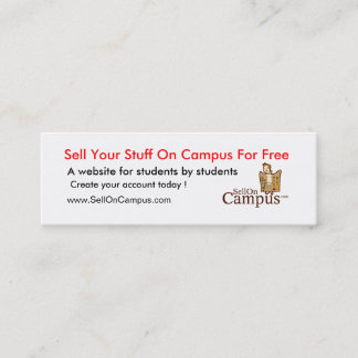 SellOnCampusの旗 スキニー名刺