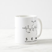 Semペプチド名mug コーヒーマグカップ (正面右)
