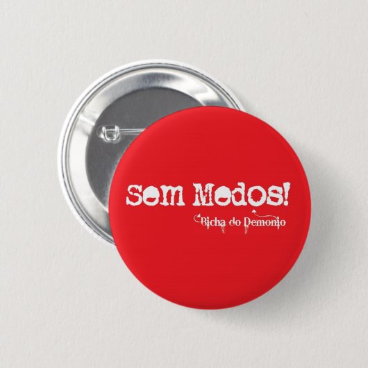 Sem Medos Vermelho 缶バッジ (正面&裏面)