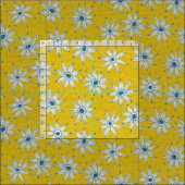 semaの黄色い青 ファブリック (タイル)