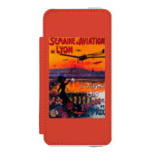 Semaineのdの航空Deライオンヴィンテージポスター Incipio iPhoneウォレットケース (フォリオ 正面)