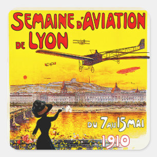 Semaineのd'Aviation deライオン スクエアシール
