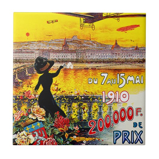 Semaineのd'Aviation deライオン タイル (正面)