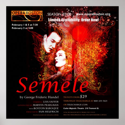 semele poster30x30 ポスター (正面)