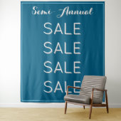 Semi Annual Sale Retail Banner Custom Blue Mall  タペストリー (インサイチュ)