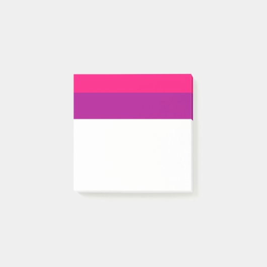 Semi Bisexual Pride Flag  ポストイット (正面)