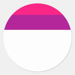 Semi Bisexual Pride Flag  ラウンドシール