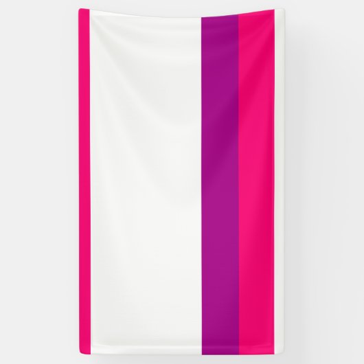 Semi Bisexual Pride Flag  横断幕 (縦)
