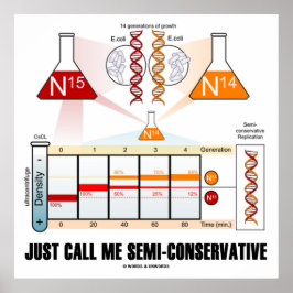 Semi-Conservative（DNA複製）と呼ぶ ポスター