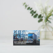 Semi Truck at Shipping Port 名刺 (スタンド正面)