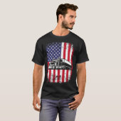 Semi Truck Driver 18 Wheeler Trucker USA American  Tシャツ (正面フル)