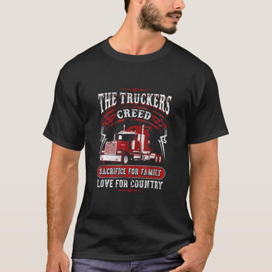 Semi Truck Driver Gift For 18 Wheeler Truckers Tシャツ (正面)