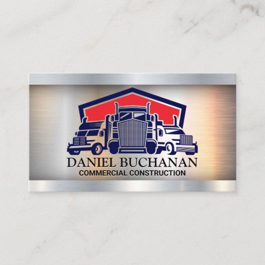 Semi Trucks | Transport Moving Goods 名刺 (正面)