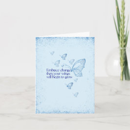 Semicolon Butterfly - Embrace Change Card カード