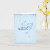 Semicolon Butterfly - Embrace Change Card カード (黄色い花)