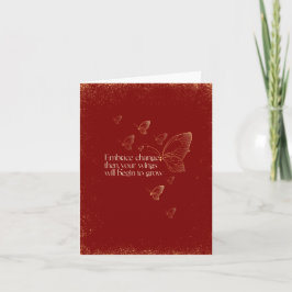 Semicolon Butterfly - Embrace Change Card カード