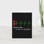 Semicolon Ekg Suicide Awareness Prevention  カード (正面)