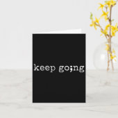 Semicolon Keep Going Mental Health Suicide Awarene カード (黄色い花)