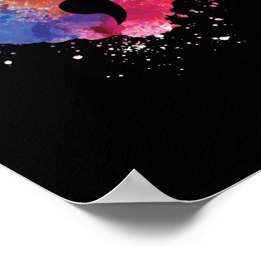 Semicolon Project Mental Health Awareness ポスター (角)