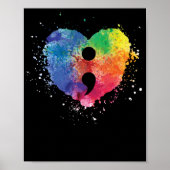 Semicolon Project Mental Health Awareness ポスター (正面)
