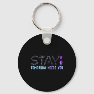 Semicolon Stay Tomorrow Need You キーホルダー