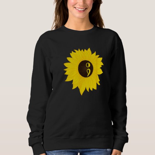 Semicolon Sunflower スウェットシャツ (正面)