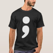 Semicolon Tal Health Matters Awareness Month Tシャツ (正面)