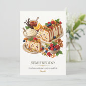 Semifreddo – Vintage Italian Dessert 招待状 (スタンド正面)