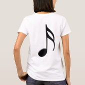 Semiquaver -第16ノート音楽記号 tシャツ (裏面)